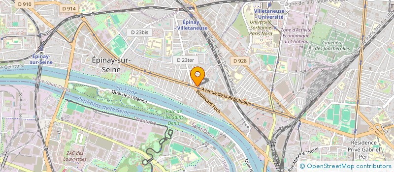 localisation de l'entreprise SYNDICAT COPRO 161 AV DE LA REPUBLIQUE à EPINAY-SUR-SEINE