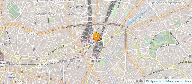 localisation de l'entreprise SYNDICAT COPRO 177 RUE LAFAYETTE  PARIS