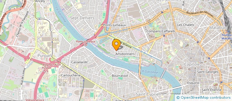 localisation de l'entreprise SYNDICAT COPRO 2B RUE AUGUSTE GRANIER à TOULOUSE
