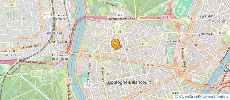 localisation de l'entreprise SYNDICAT COPRO 3 RUE PAIX à BOULOGNE-BILLANCOURT