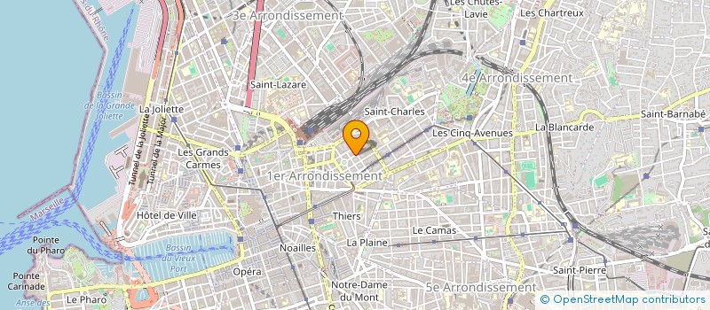 localisation de l'entreprise SYNDICAT COPRO 33 RUE DE LA ROTONDE à MARSEILLE