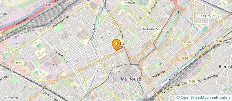 localisation de l'entreprise SYNDICAT COPRO 46 RUE DU RUNTZ  MULHOUSE