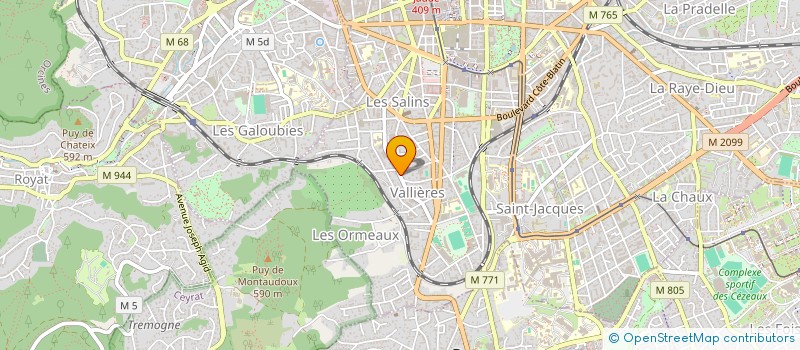 localisation de l'entreprise SYNDICAT COPRO 63 ANDRE THEURIET  CLERMONT-FERRAND