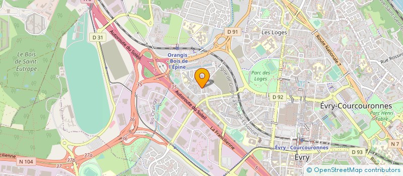 localisation de l'entreprise SYNDICAT COPRO DE LA BORNE  EVRY-COURCOURONNES