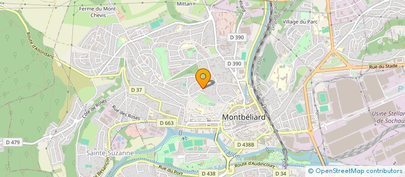 localisation de l'entreprise SYNDICAT COPRO. IMM BOIS BOURGEOIS  MONTBELIARD