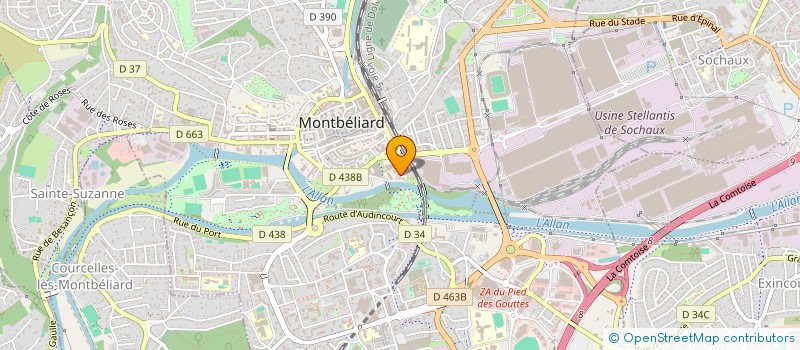 localisation de l'entreprise SYNDICAT COPRO. IMM GOGUEL  MONTBELIARD
