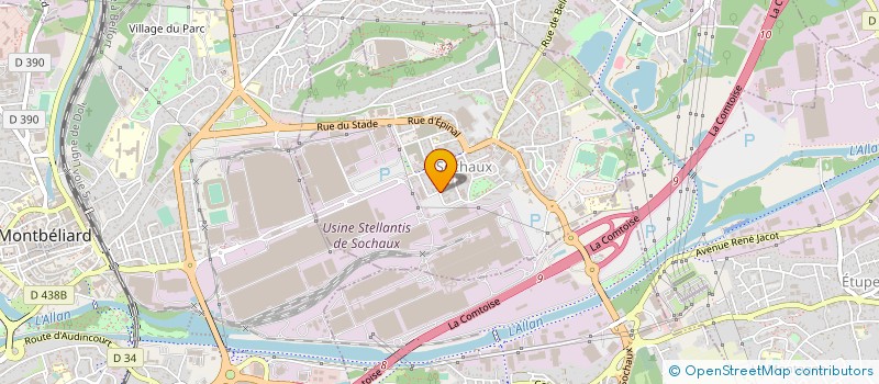 localisation de l'entreprise SYNDICAT COPRO. IMMO RUE E. BRUNNER  SOCHAUX