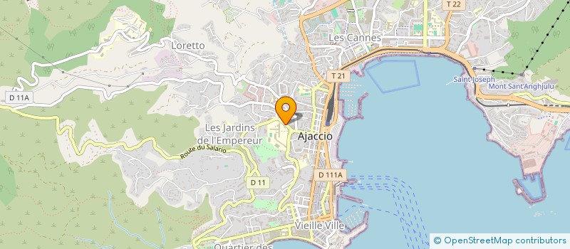 localisation de l'entreprise SYNDICAT COPRO LA PIETRINA  AJACCIO