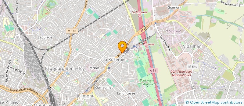 localisation de l'entreprise SYNDICAT COPRO LA ROSERAIE à TOULOUSE