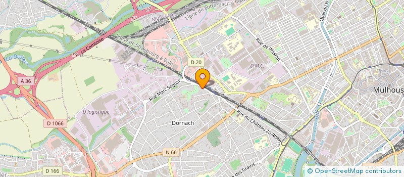 localisation de l'entreprise SYNDICAT COPRO LE SARENNE  MULHOUSE