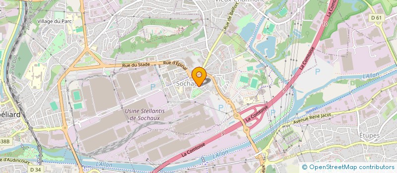 localisation de l'entreprise SYNDICAT COPRO. LES BOUVREUILS à SOCHAUX