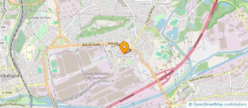 localisation de l'entreprise SYNDICAT COPRO. METROPOLE SOCHAUX  SOCHAUX