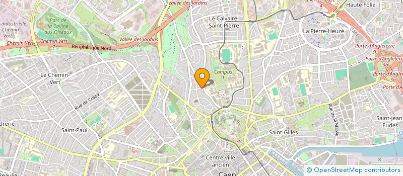 localisation de l'entreprise SYNDICAT COPRO RCE DE L'UNIVERSITE à CAEN