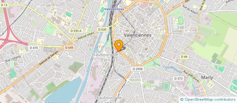 localisation de l'entreprise SYNDICAT COPRO RES 85 BD SALY à VALENCIENNES