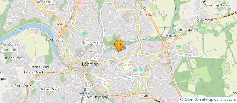 localisation de l'entreprise SYNDICAT COPRO RES EDEN PARK  LANNION