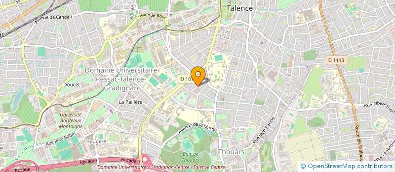 localisation de l'entreprise SYNDICAT COPRO RES LA CHESNAIE  TALENCE