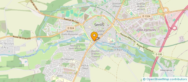 localisation de l'entreprise SYNDICAT COPRO RES MOULIN DES CARMES  SENLIS