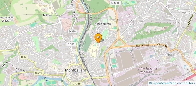 localisation de l'entreprise SYNDICAT COPRO. RES PARC VOUIVRE  MONTBELIARD