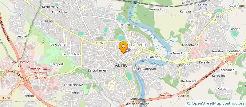 localisation de l'entreprise SYNDICAT COPRO RES STE HELENE 1 à AURAY