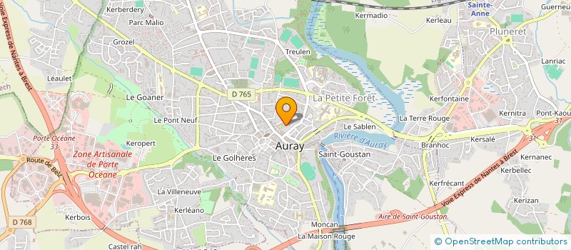 localisation de l'entreprise SYNDICAT COPRO RES STE HELENE 2 à AURAY