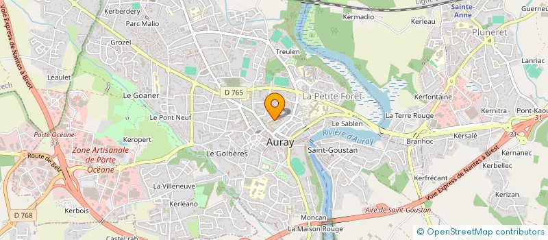 localisation de l'entreprise SYNDICAT COPRO RES STE HELENE 3 à AURAY