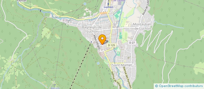 localisation de l'entreprise SYNDICAT COPRO RES TERRASSES SACARON  BAGNERES-DE-LUCHON