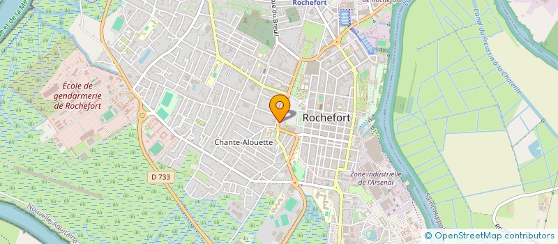 localisation de l'entreprise SYNDICAT COPRO RESIDENCE LE CLOS DE MERMOZ  ROCHEFORT