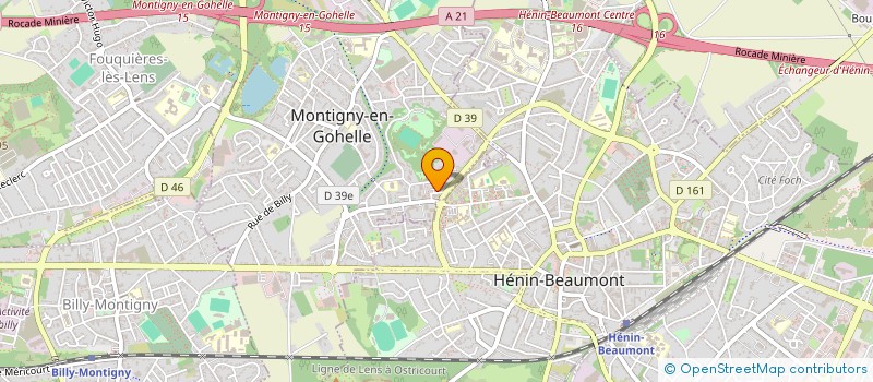 localisation de l'entreprise SYNDICAT COPRO.RESIDENCE LES 2 VILLES  MONTIGNY-EN-GOHELLE