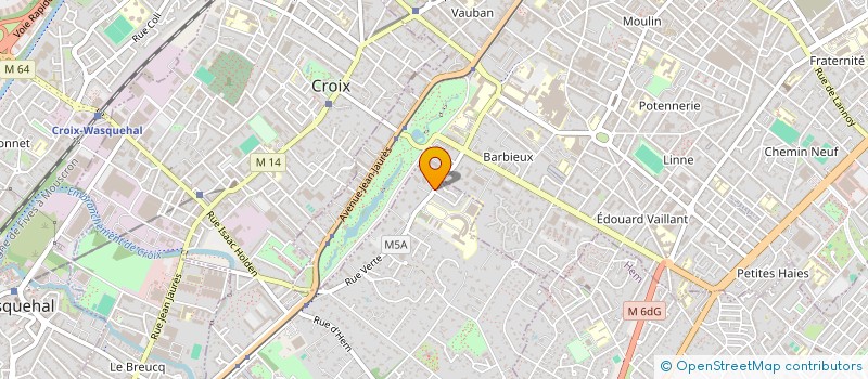 localisation de l'entreprise SYNDICAT COPRO.RESIDENCE LES CALECHES  CROIX