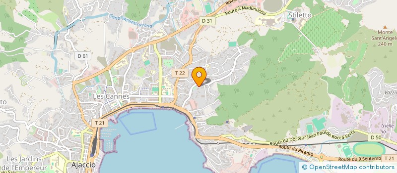 localisation de l'entreprise SYNDICAT COPRO RESIDENCE LES LACS CINTO  AJACCIO