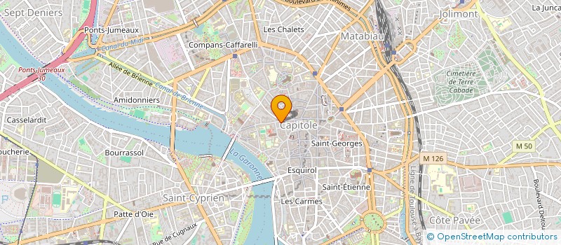 localisation de l'entreprise SYNDICAT COPROP 1 RUE ROMIGUIERES à TOULOUSE