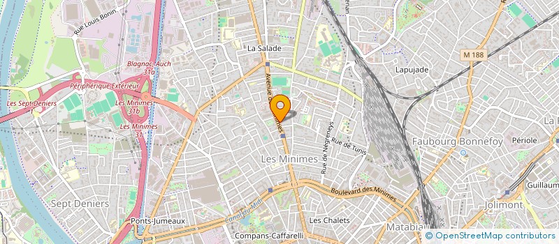 localisation de l'entreprise SYNDICAT COPROP 104 AV DES MINIMES à TOULOUSE