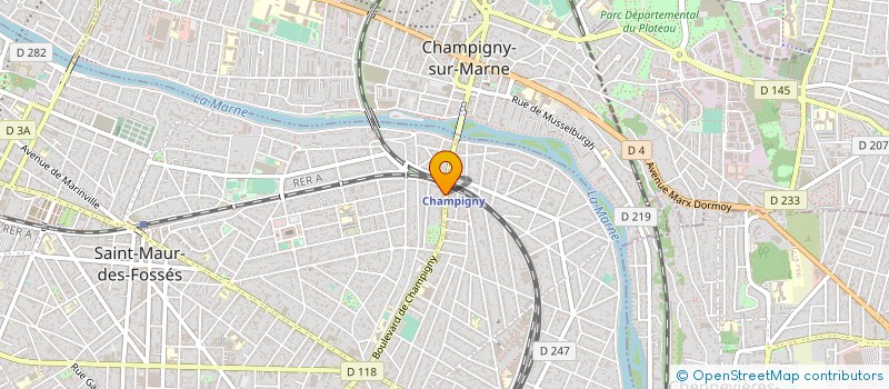 localisation de l'entreprise SYNDICAT COPROP 115 BD DE CHAMPIGNY à SAINT-MAUR-DES-FOSSES