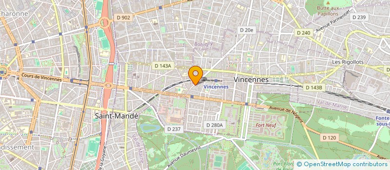 localisation de l'entreprise SYNDICAT COPROP 12 14 AV LA REPUBLIQUE à VINCENNES