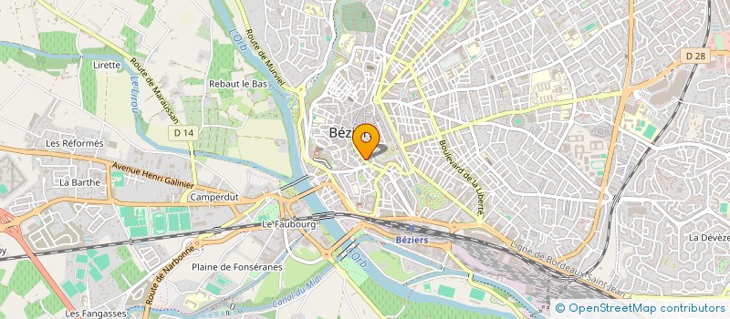 localisation de l'entreprise SYNDICAT COPROP 15 AVENUE A MAS  BEZIERS