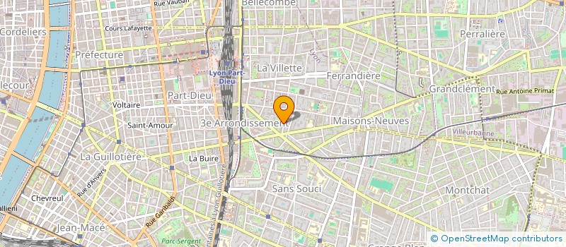 localisation de l'entreprise SYNDICAT COPROP.156 RUE BARABAN  LYON