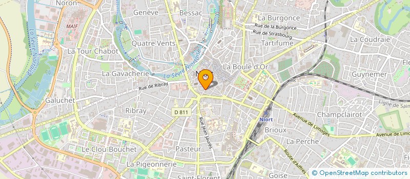 localisation de l'entreprise SYNDICAT COPROP 16 RUE PORTE ST JEAN  NIORT