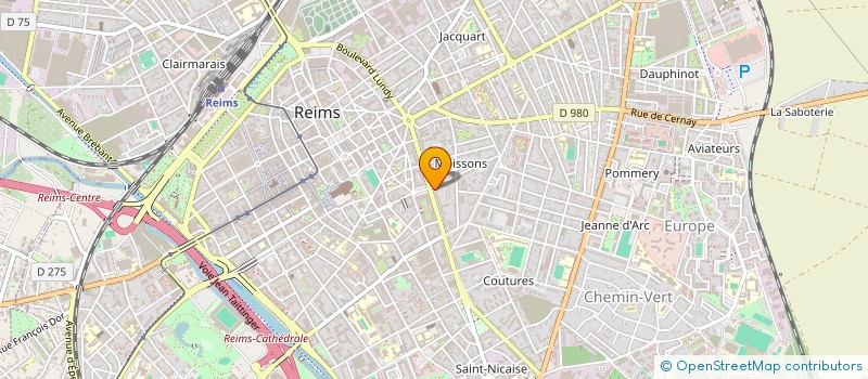 localisation de l'entreprise SYNDICAT COPROP 19 BD DE LA PAIX A REIMS  REIMS