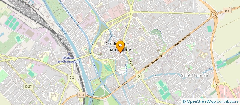 localisation de l'entreprise SYNDICAT COPROP 20 RUE ORFEUIL  CHALONS-EN-CHAMPAGNE