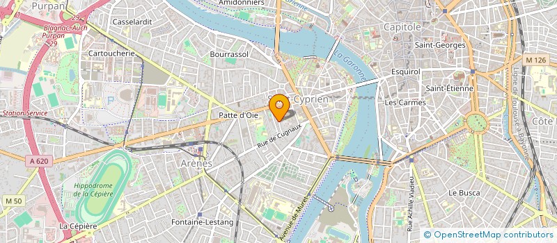 localisation de l'entreprise SYNDICAT COPROP 21 RUE JEAN DE PIN à TOULOUSE