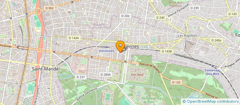 localisation de l'entreprise SYNDICAT COPROP 3 R LEJEMPTEL à VINCENNES