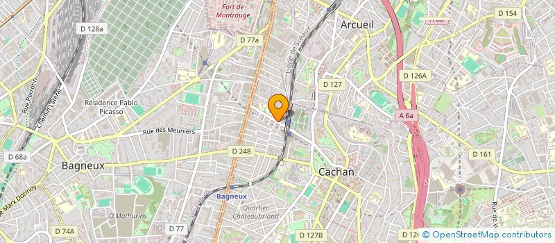 localisation de l'entreprise SYNDICAT COPROP 34-38 AV CARNOT à CACHAN