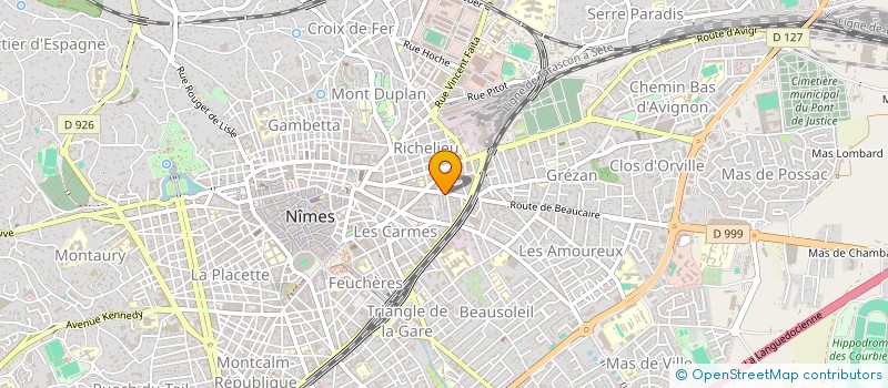 localisation de l'entreprise SYNDICAT COPROP 34 RUE DE BEAUCAIRE  NIMES