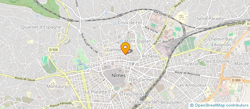 localisation de l'entreprise SYNDICAT COPROP 6 R BAUDIN  NIMES