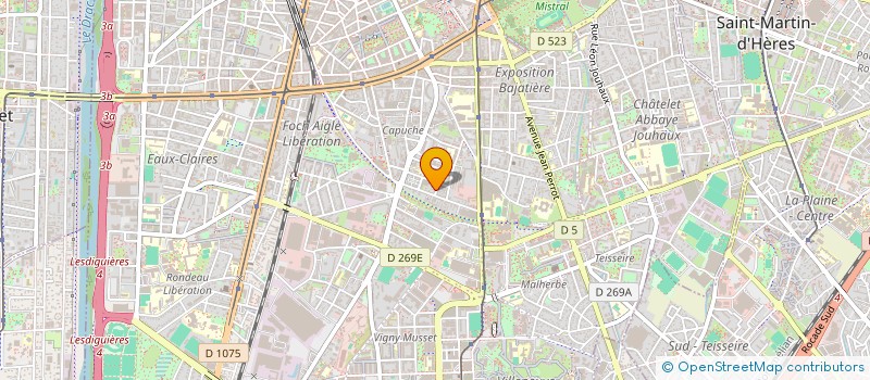 localisation de l'entreprise SYNDICAT COPROP 6 R FRANCOIS COPPEE  GRENOBLE