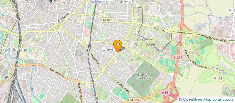 localisation de l'entreprise SYNDICAT COPROP.83-85 BD MANSARD  DIJON