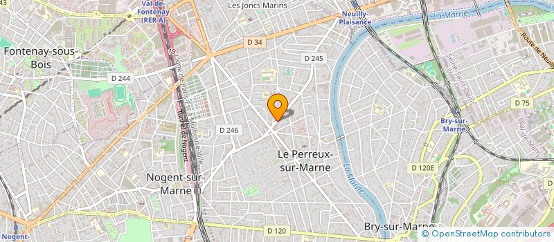 localisation de l'entreprise SYNDICAT COPROP 83 AVE LEDRU ROLLIN  LE PERREUX-SUR-MARNE