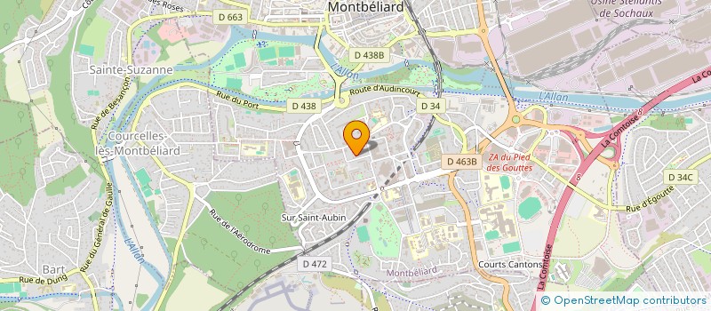 localisation de l'entreprise SYNDICAT COPROP. CGES MASSENET  MONTBELIARD