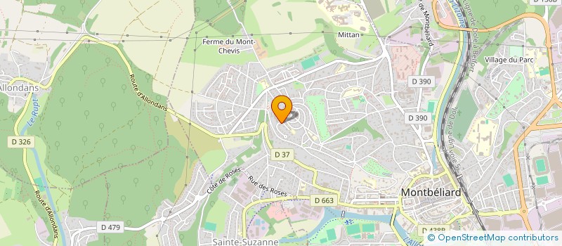 localisation de l'entreprise SYNDICAT COPROP. CLOS DE L'ETRIER  MONTBELIARD