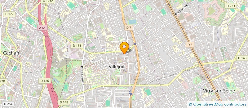 localisation de l'entreprise SYNDICAT COPROP DU 7 RUE ROGER MORINET à VILLEJUIF